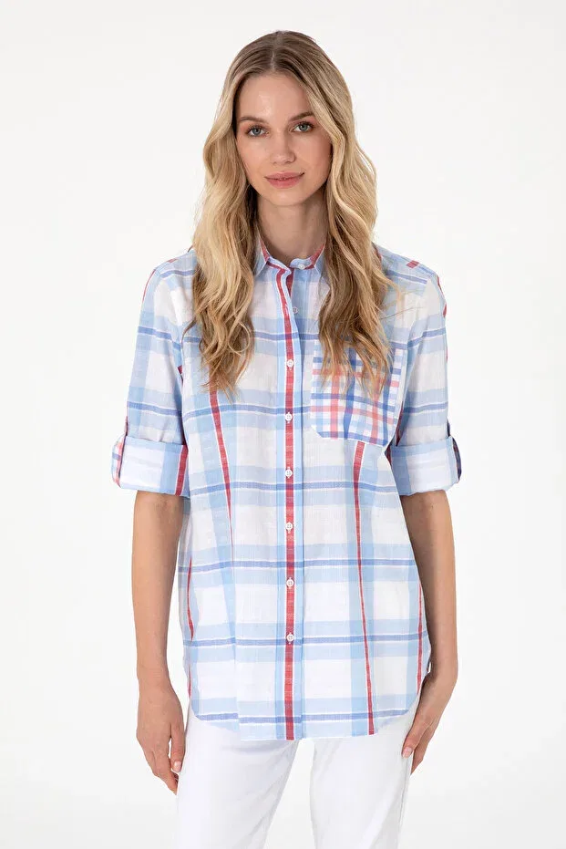 Женская туника с длинным рукавом U.S. Polo Assn., Light Blue