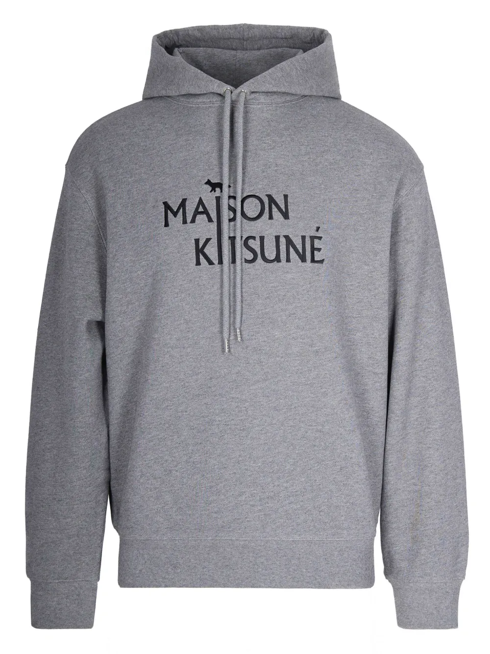 

Хлопковая толстовка с вышитым логотипом Pillar Maison Kitsuné, серый