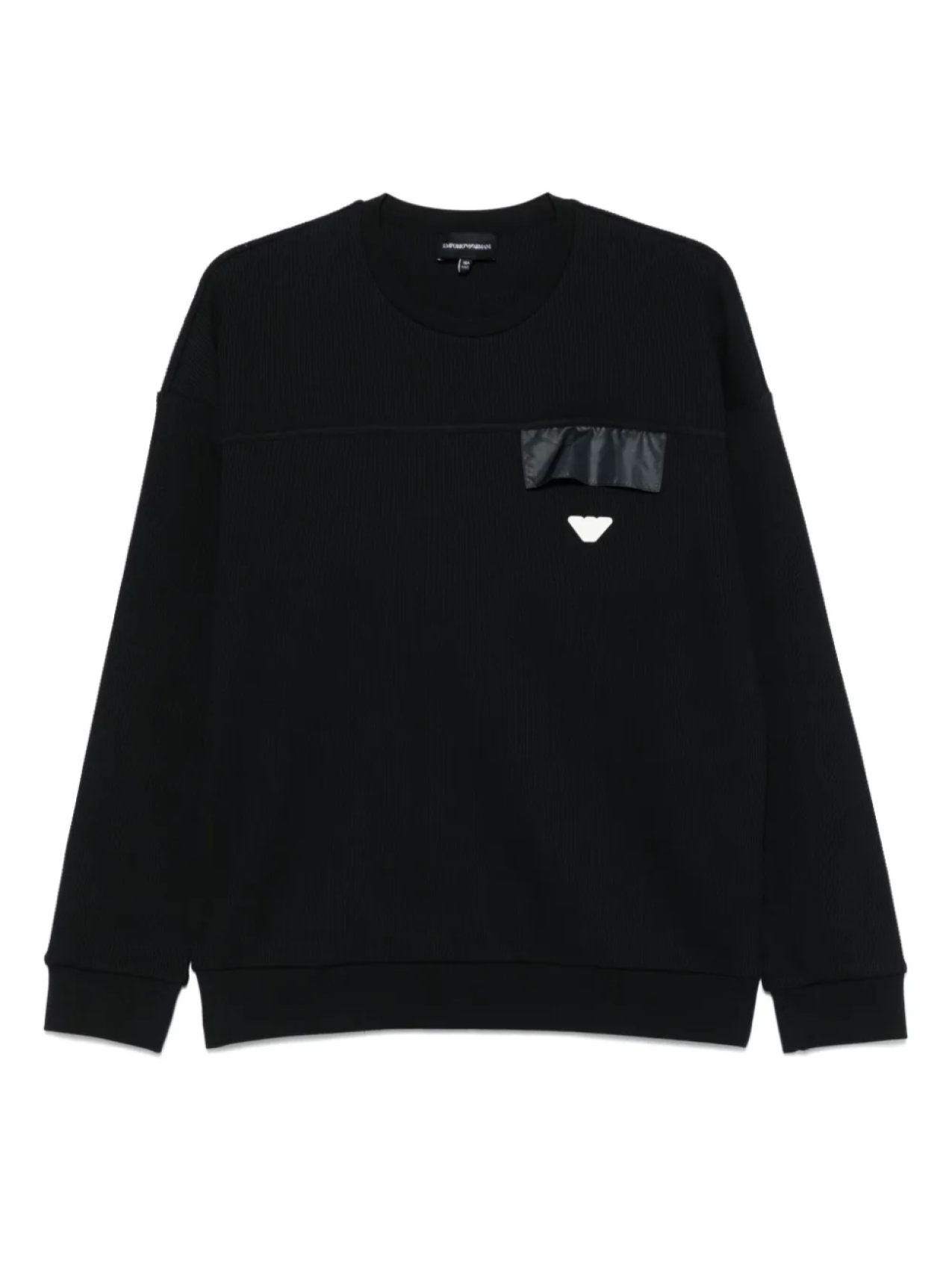 

Emporio Armani Kids толстовка с нашивкой-логотипом, синий