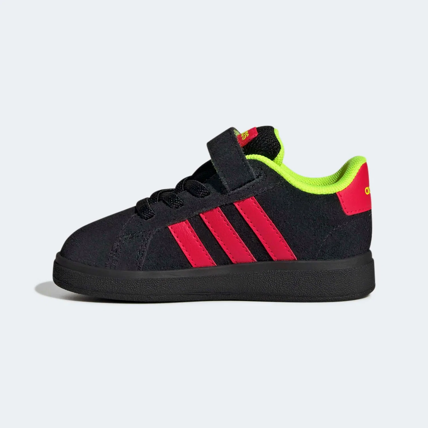 Детские кроссовки в стиле Campus 00 Adidas Sportswear, Core Black/Lucid Red/Lucid Lemon — фото 3