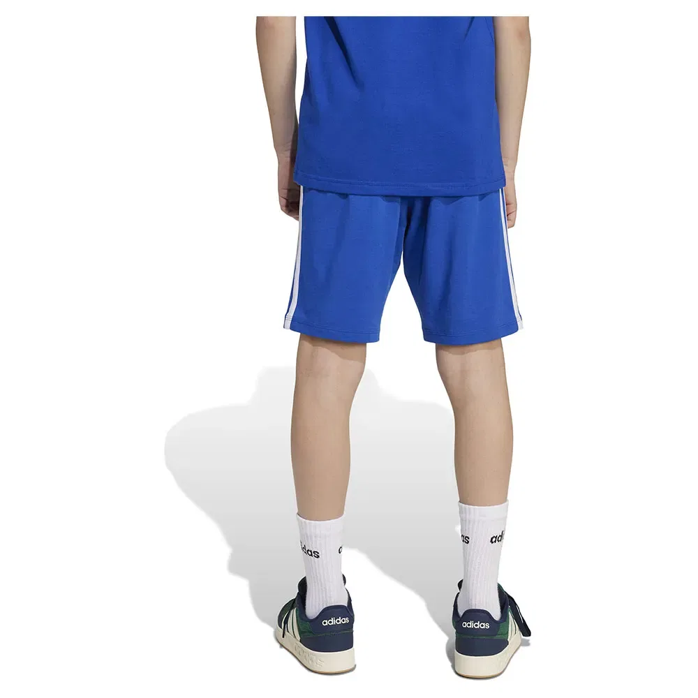 Детские шорты для девочек хлопковые Adidas Essentials, Blue — фото 2
