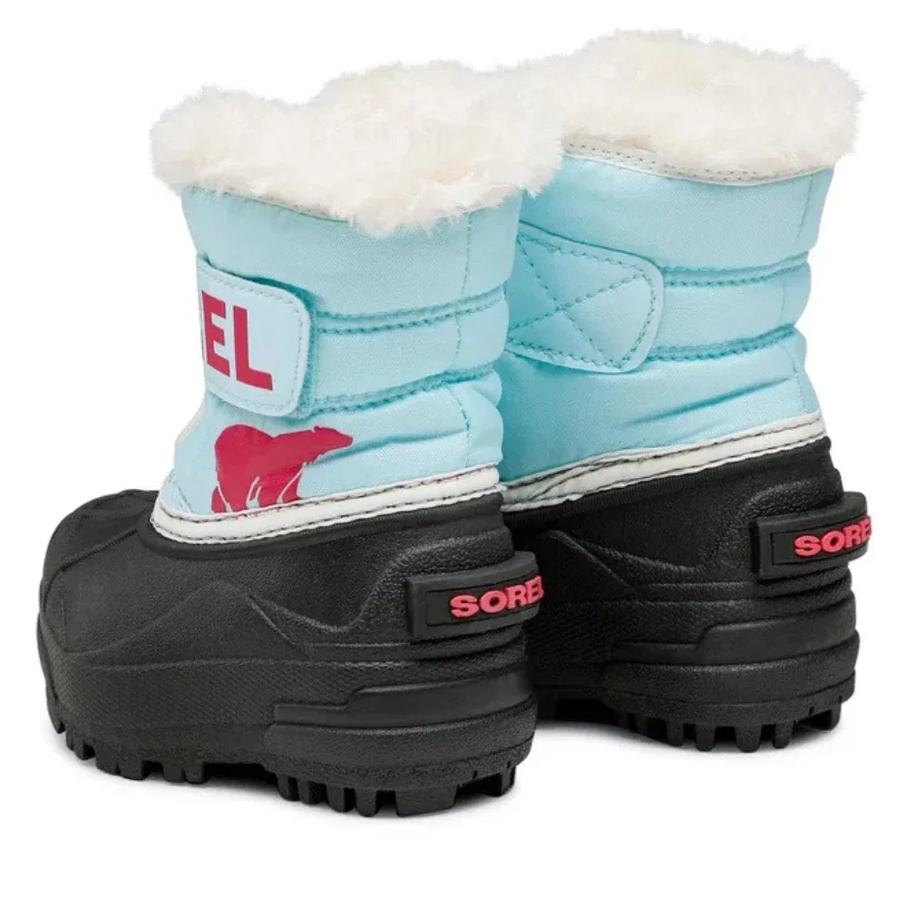 Детские зимние сапоги с флисовой подкладкой Sorel Sno Commander, синий — фото 3