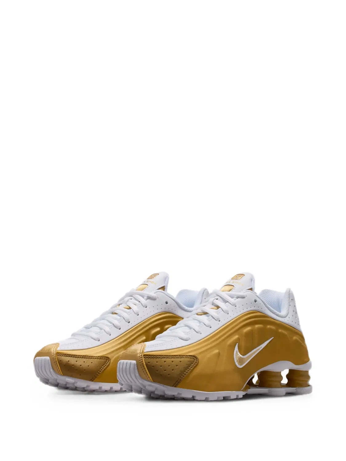 Кроссовки Shox R4 Nike Kids, золотистый — фото 2
