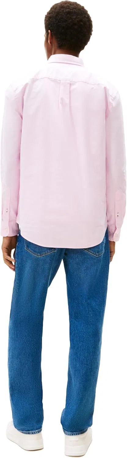 Мужская рубашка-оксфорд с длинным рукавом Tommy Hilfiger, Rose Petal — фото 4