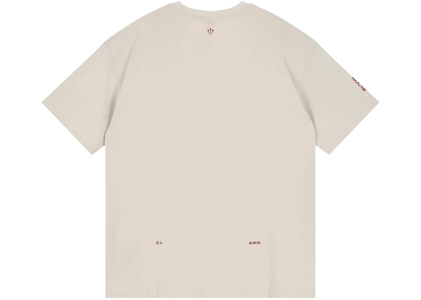 Мужская футболка с принтом Nike x NOCTA CS T-Shirt (Asia Sizing), Beige/Red — фото 2