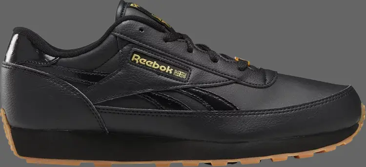 

Кроссовки classic leather renaissance 4e wide 'black matte gold' Reebok, черный
