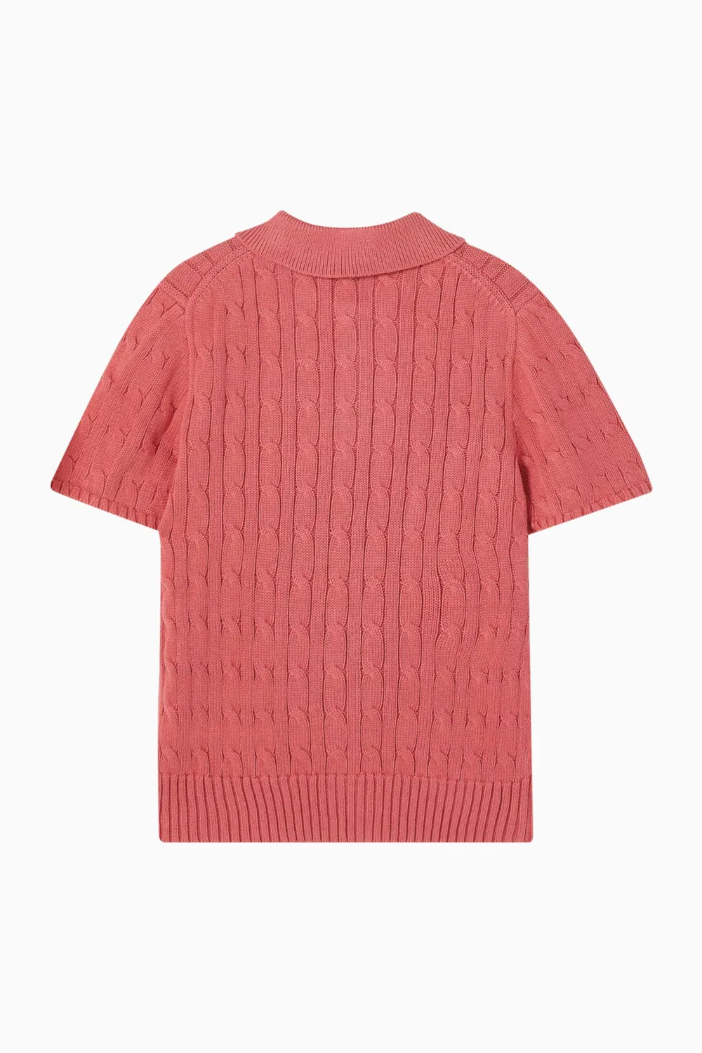 Футболка поло с вязаным узором из хлопка Polo Ralph Lauren — фото 3