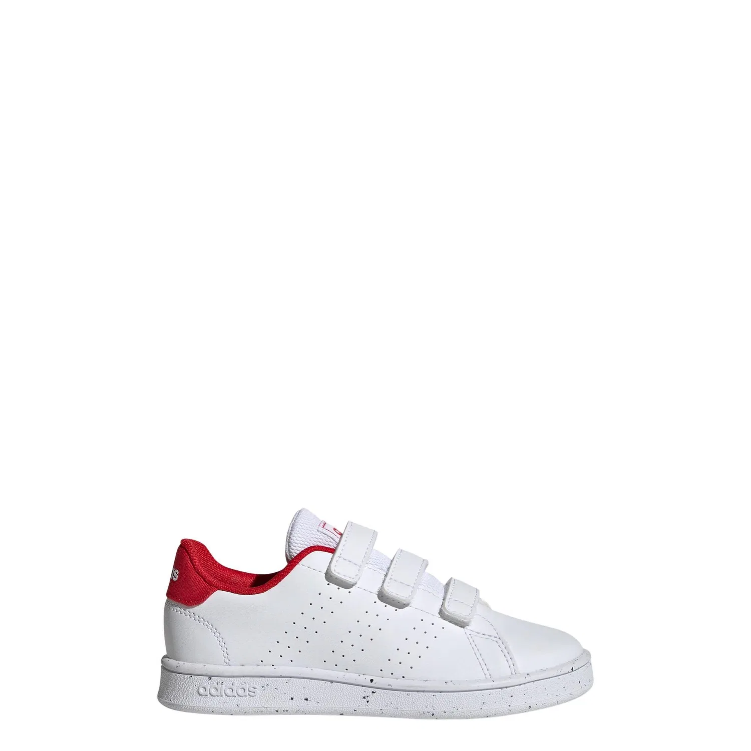 Детские кроссовки с липучками Advantage Lifestyle Court Hook-and-Loop Adidas, Weiß / Scharlachrot