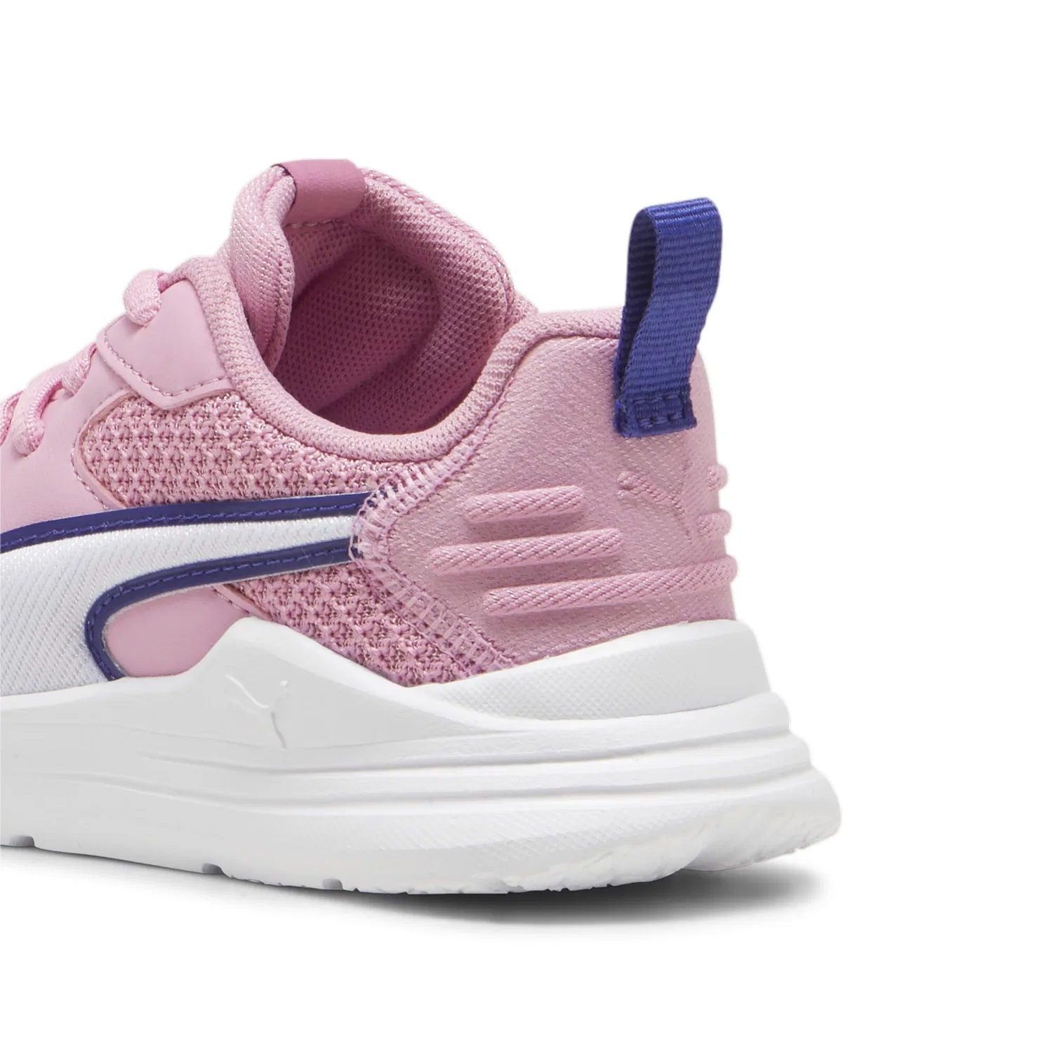 Детские кроссовки для мальчиков с сетчатым верхом PUMA, White Lapis Lazuli Mauved Out — фото 3