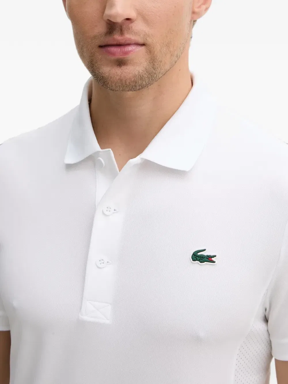Теннисная рубашка-поло Х Новак Джокович Lacoste, белый — фото 4