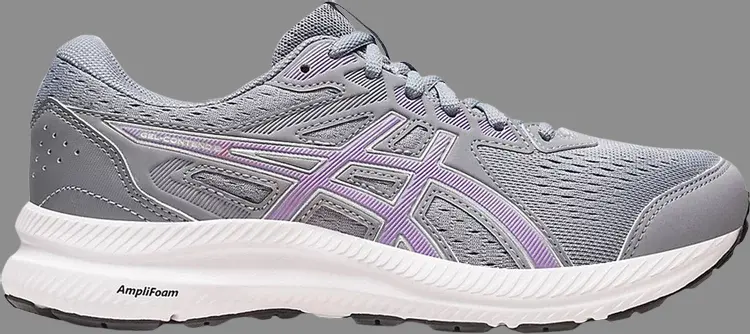 

Кроссовки wmns gel contend 8 'sheet rock digital violet' Asics, серый