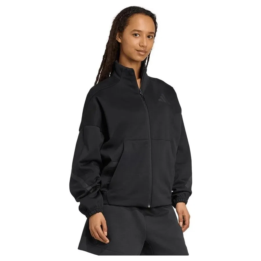 Женская куртка с капюшоном W Z.n.e Tt Ceket adidas, Черный — фото 4