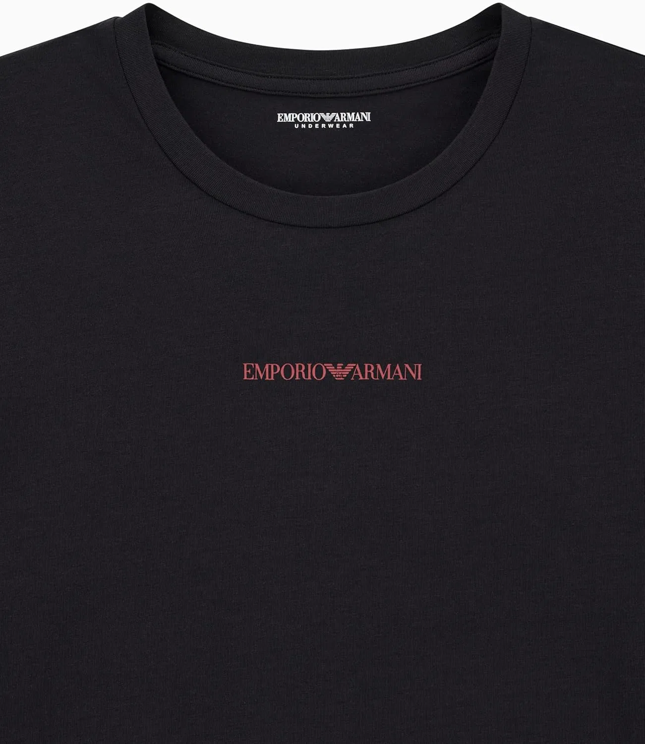 Мужская облегающая футболка с логотипом EA Emporio Armani, Black — фото 3