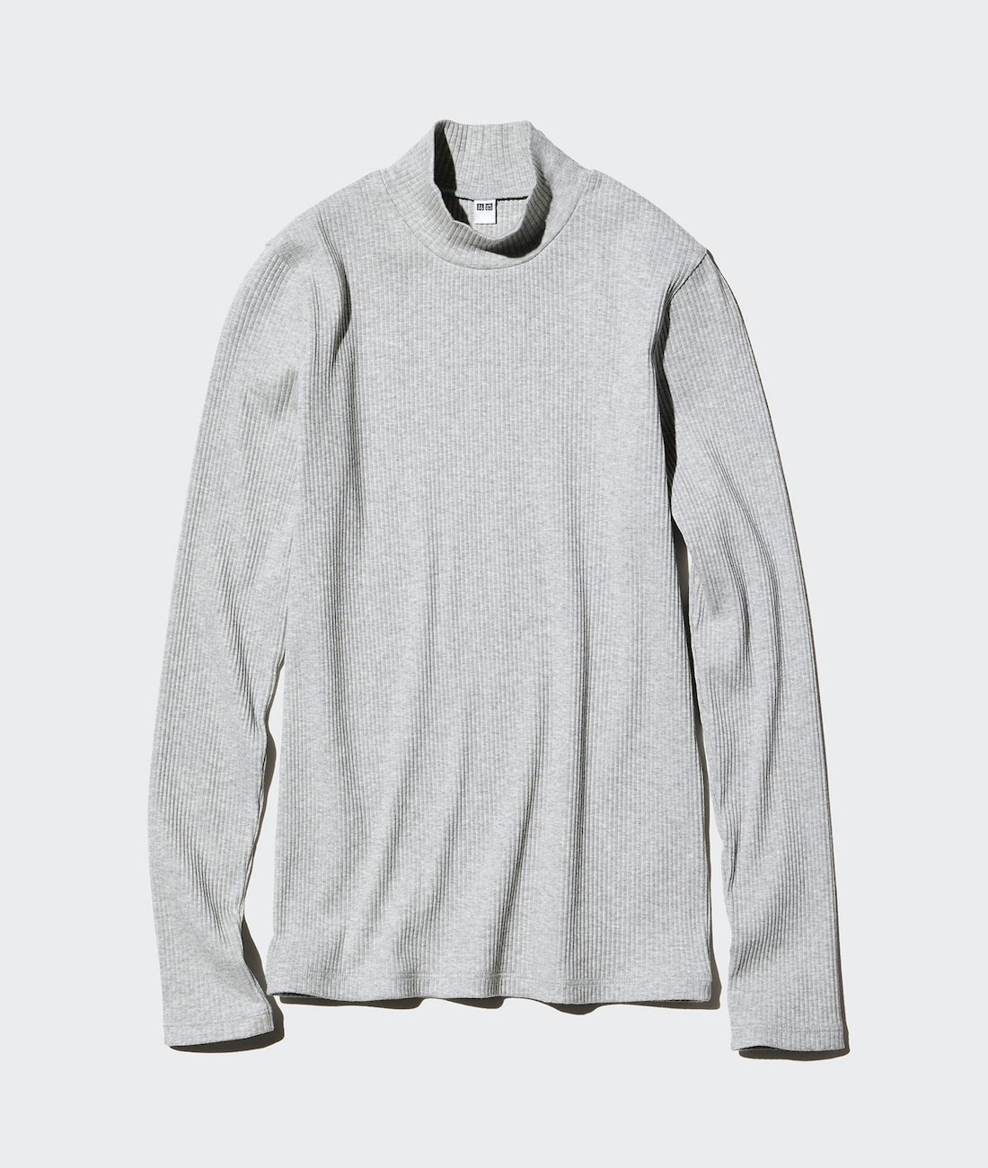 

Лонгслив Uniqlo Ribbed High Neck, 03 серый