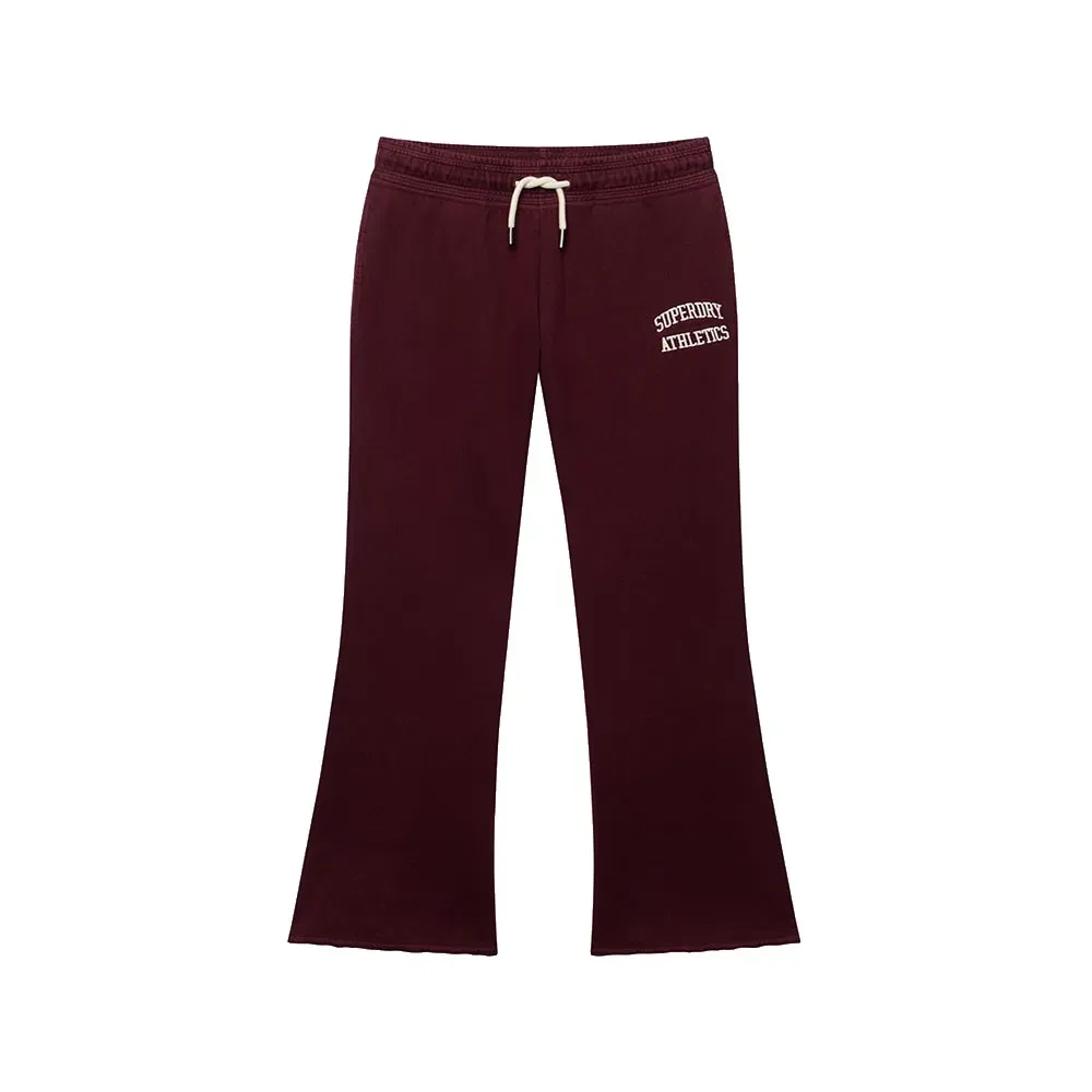 Женские спортивные джоггеры с вышивкой Athletic Embroidered Flare Superdry, Red — фото 3