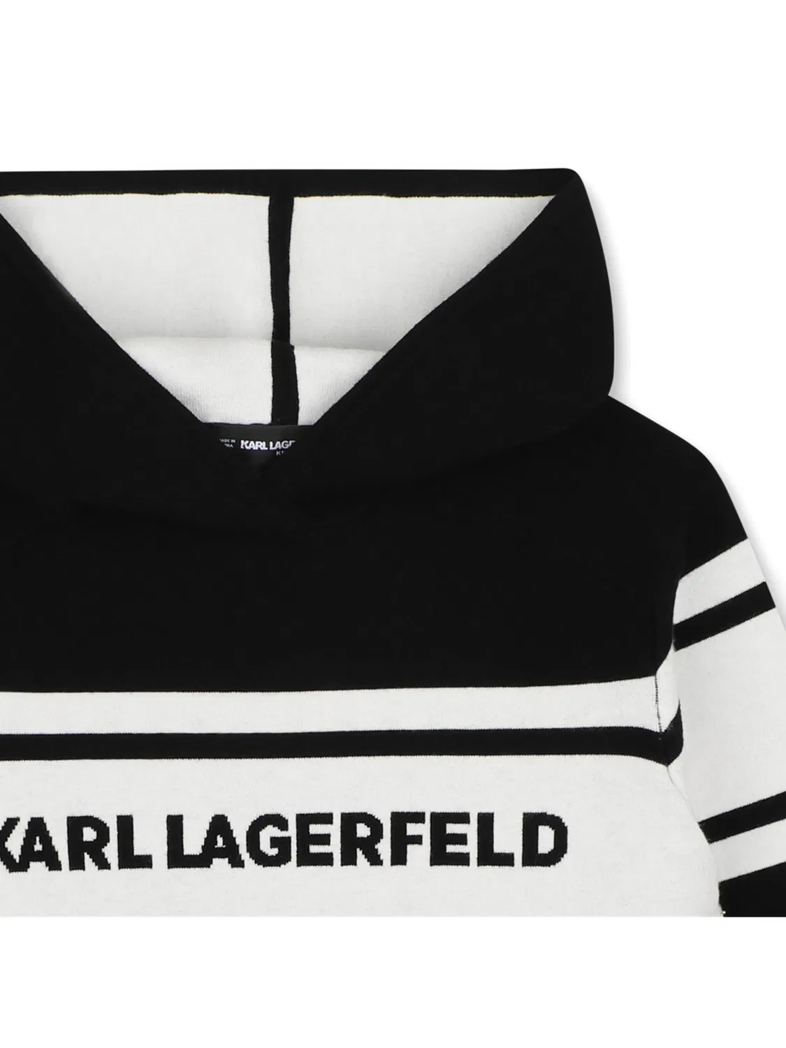 Karl Lagerfeld Худи с интарсией логотипа, черный — фото 2