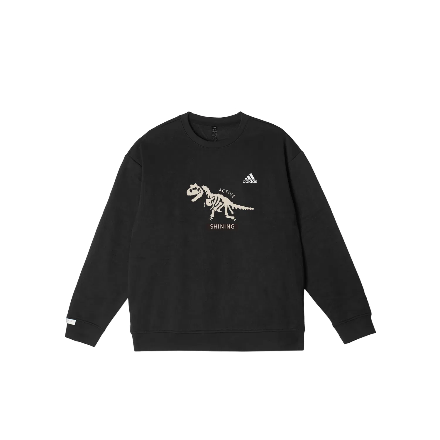 Женское худи с длинным рукавом с принтом LABEL Adidas, Black