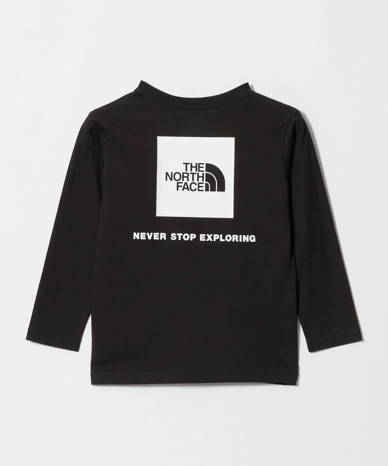 Детская футболка с длинным рукавомс принтом THE NORTH FACE, Black — фото 2