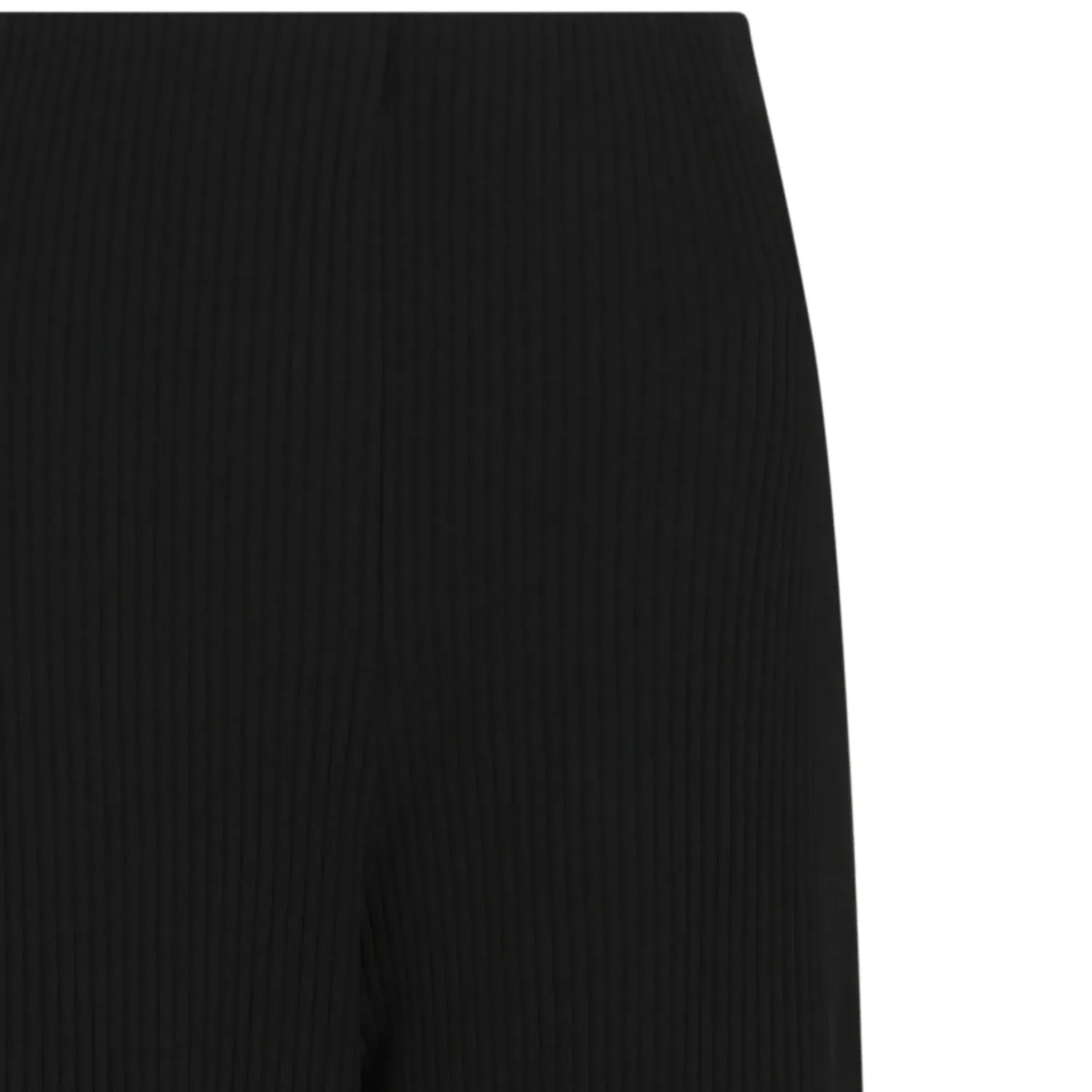Брюки-палаццо Balenciaga из ребристого трикотажа, черный — фото 3