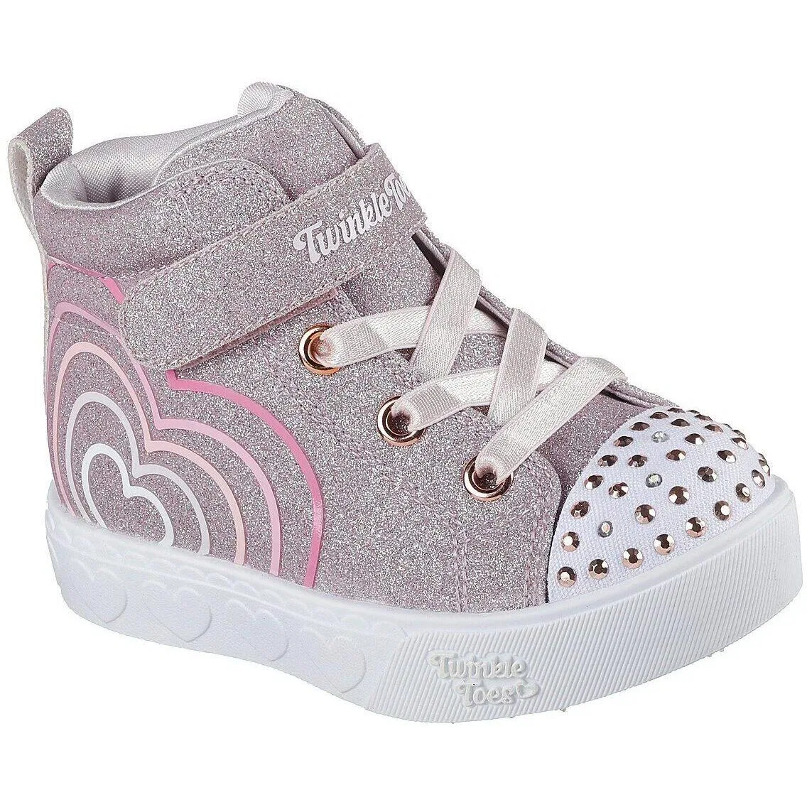 Детские кроссовки с принтом Heart Steps - Heart Glow Skechers, Violett