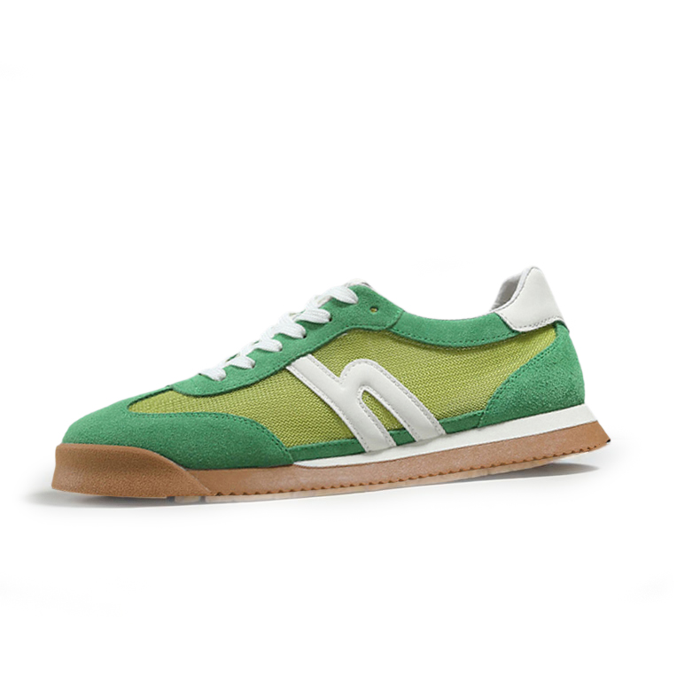 

SENJIALUO Износостойкие дышащие поддерживающие легкие мужские низкие кеды повседневные зеленые, цвет Green