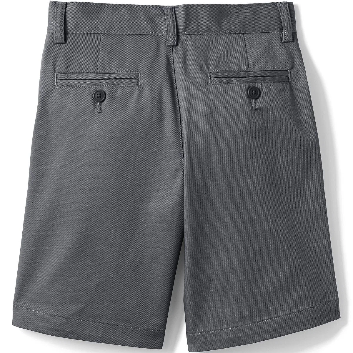 Детские шорты для мальчиков хлопковые смесовые Lands' End, Arctic Gray — фото 3