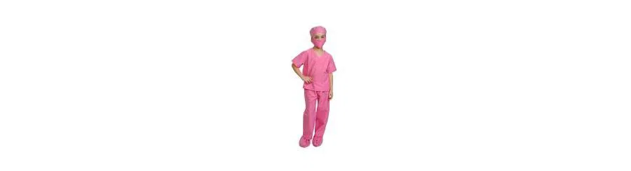Детский костюм врача с шапочкой и маской Dress Up America, Pink — фото 4