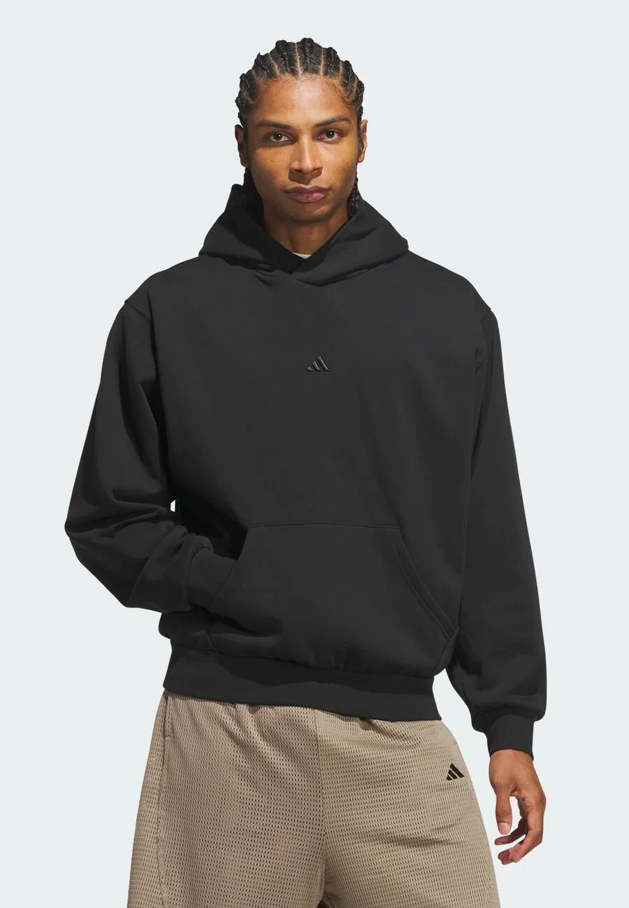 Спортивная толстовка ADIDAS PERFORMANCE 'ADIDAS BASKETBALL FLEECE' черного цвета — фото 2