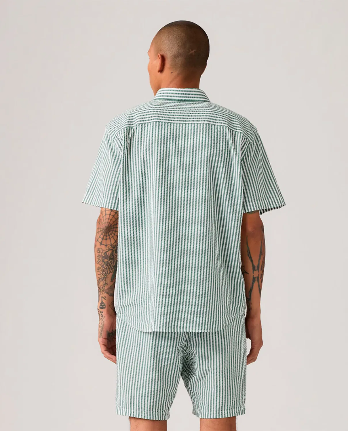 Мужская рубашка с коротким рукавом с полосатым принтом Levi's, Multicolor — фото 2