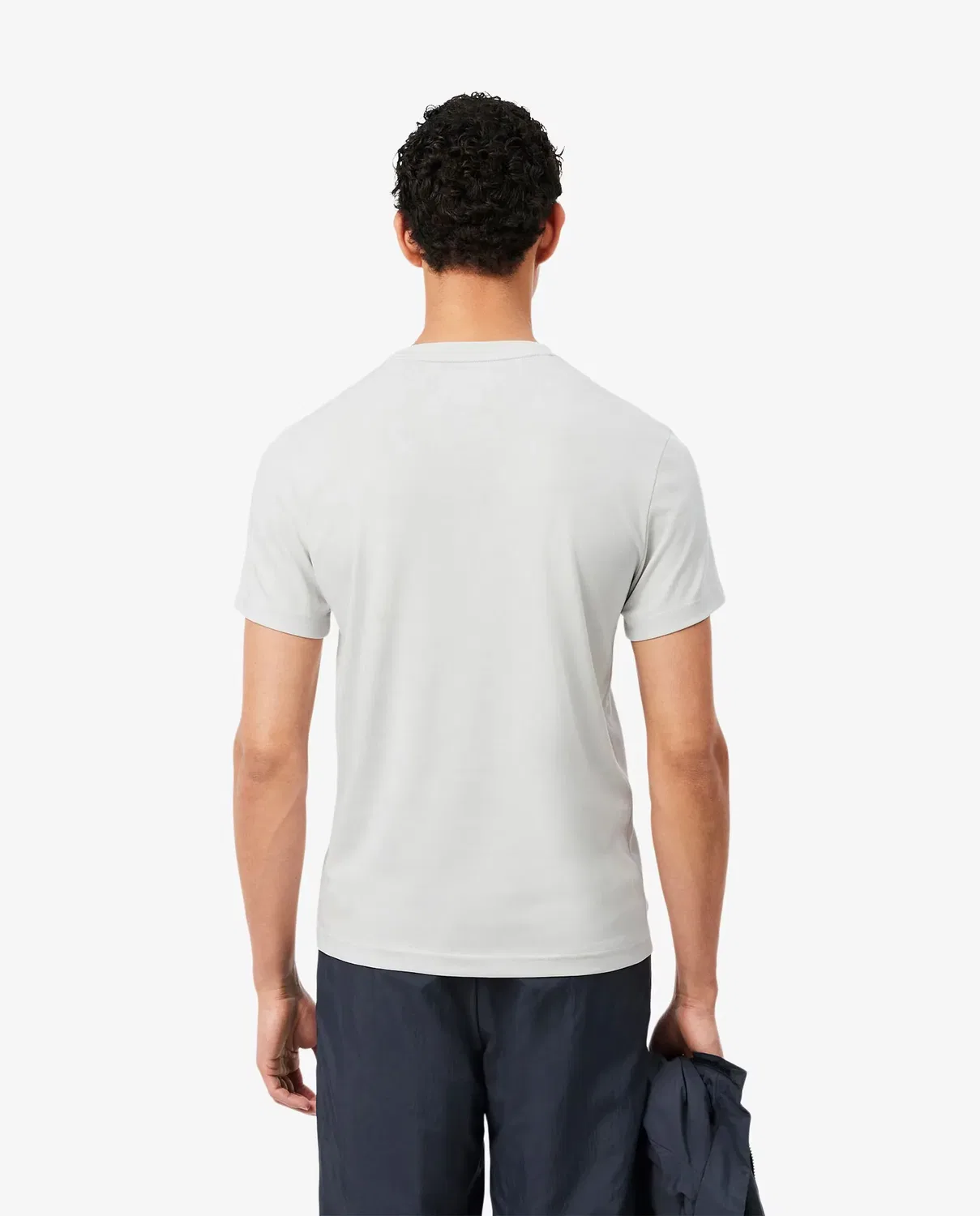 Мужская футболка с принтом Ultra Dry Lacoste, Серый — фото 2