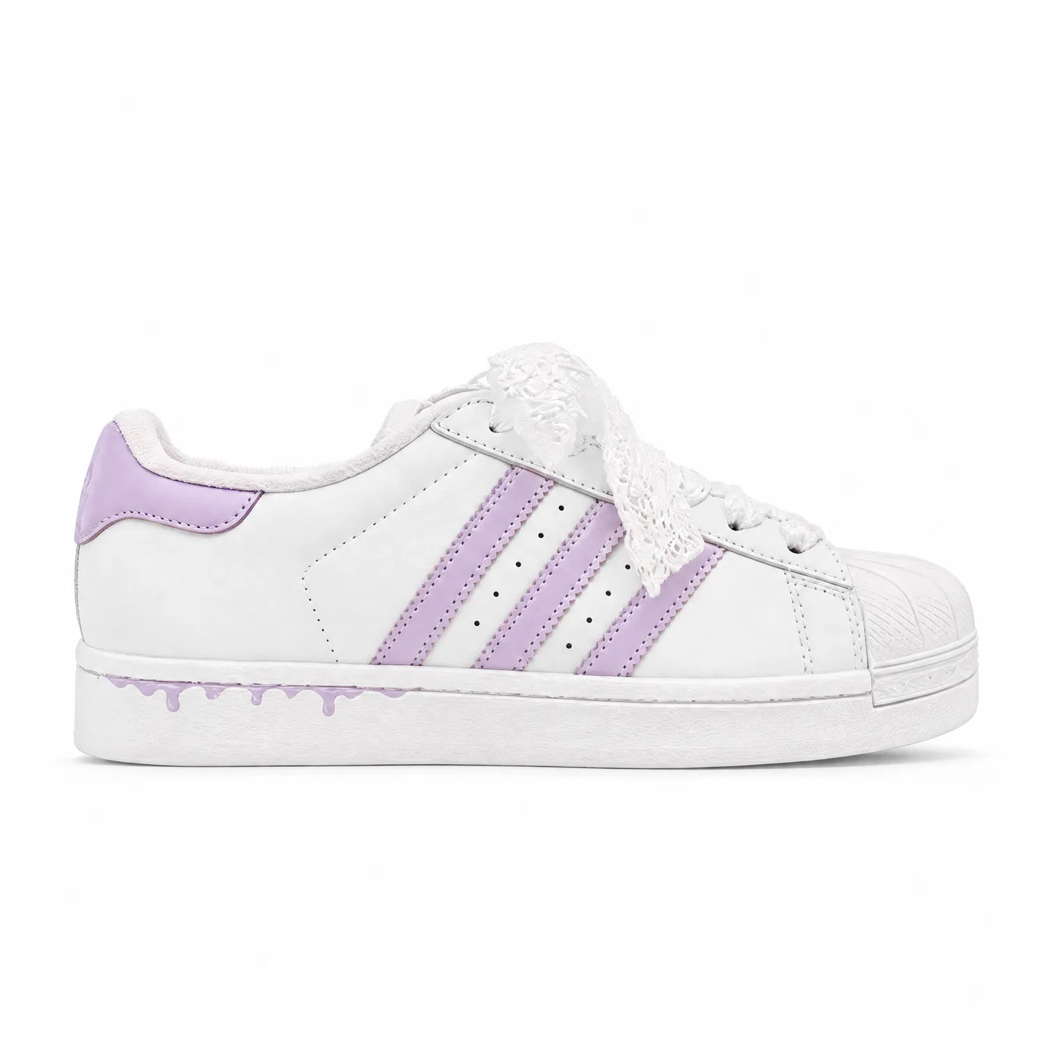 Детские кроссовки для скейтбординга с принтом Purple Mist Butterfly Adidas Originals, Purple Mist Butterfly — фото 3