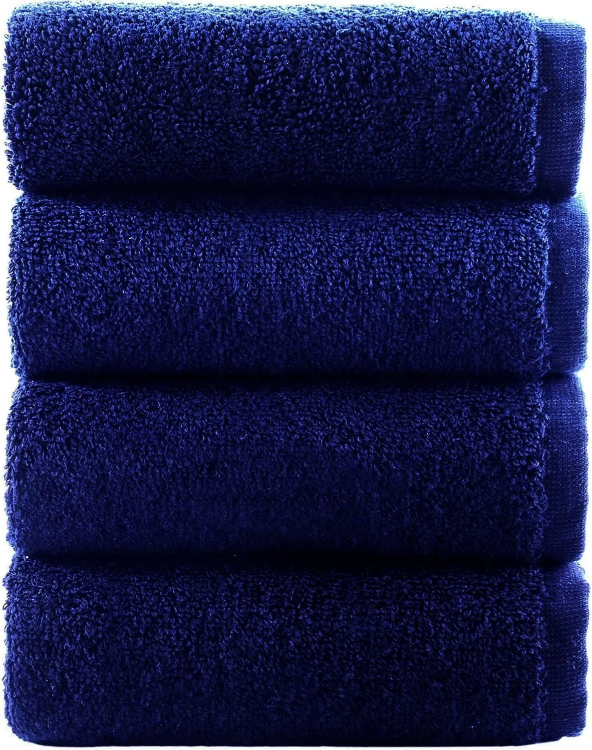 Мочалки для лица, 4 шт, 600 г/м², Egyptian Cotton, 30x30 см, Navy Towelbay