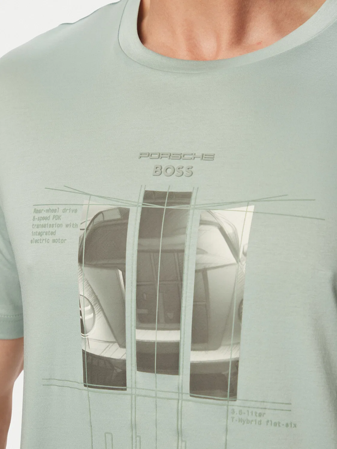 Мужская футболка стандартного кроя Grx Boss, зеленый — фото 4