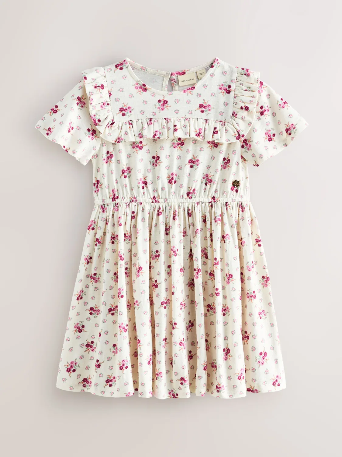 Платье джерси 2 шт. Laura Ashley, розовый/кремовый — фото 2