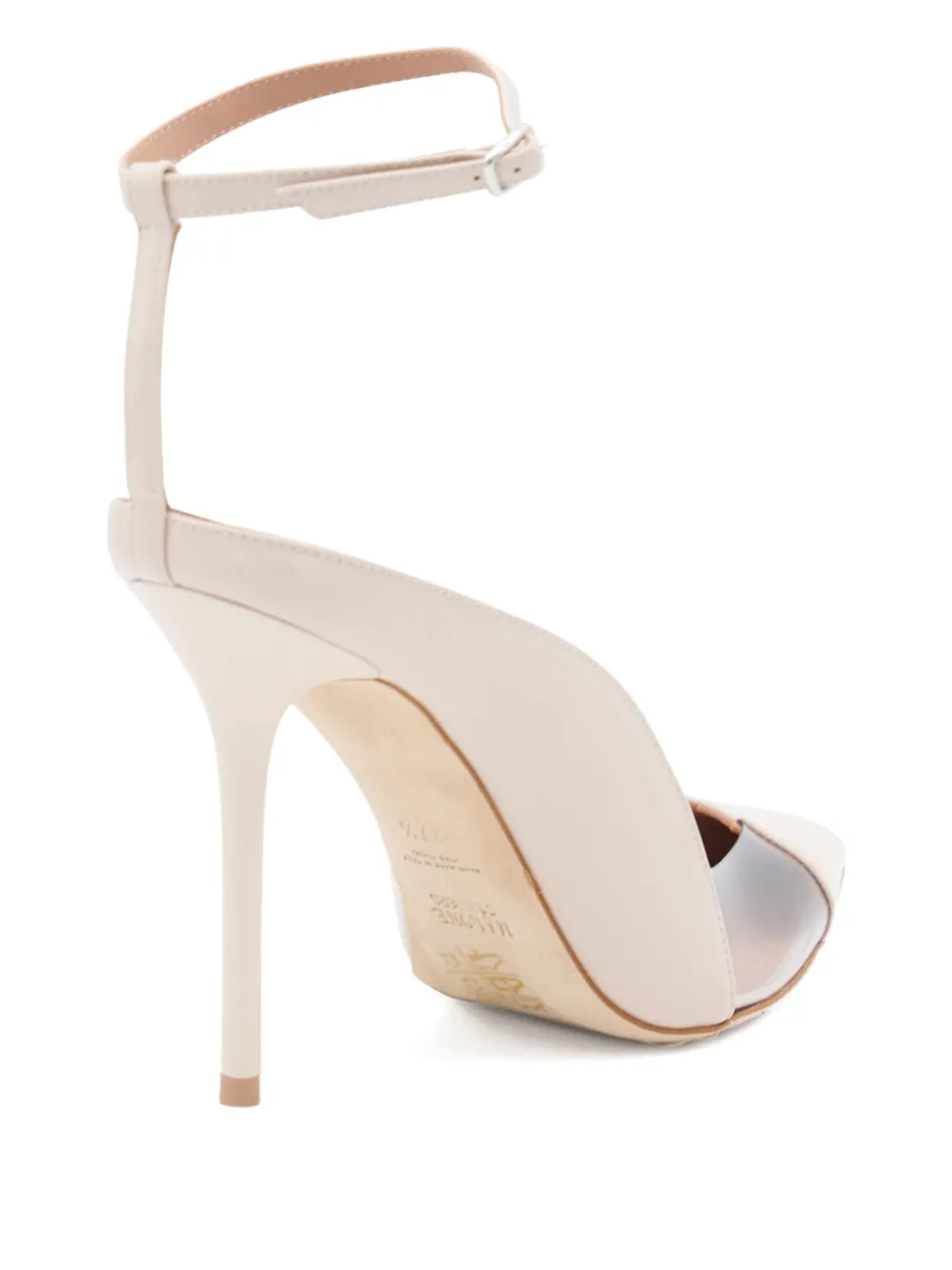 Туфли Malia 100 с ремешком на щиколотке Malone Souliers, нейтральный — фото 3