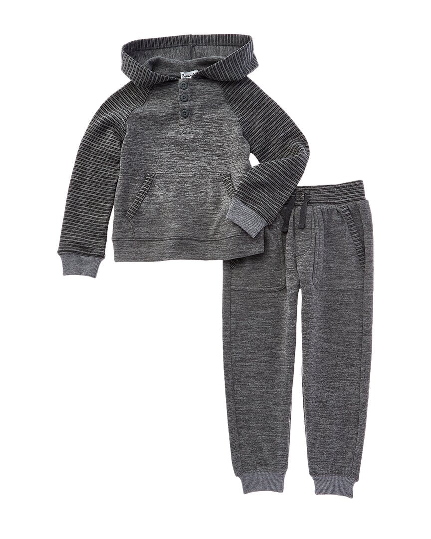 

Великолепный комплект из 2 предметов: худи и брюки Cloudline Splendid, серый