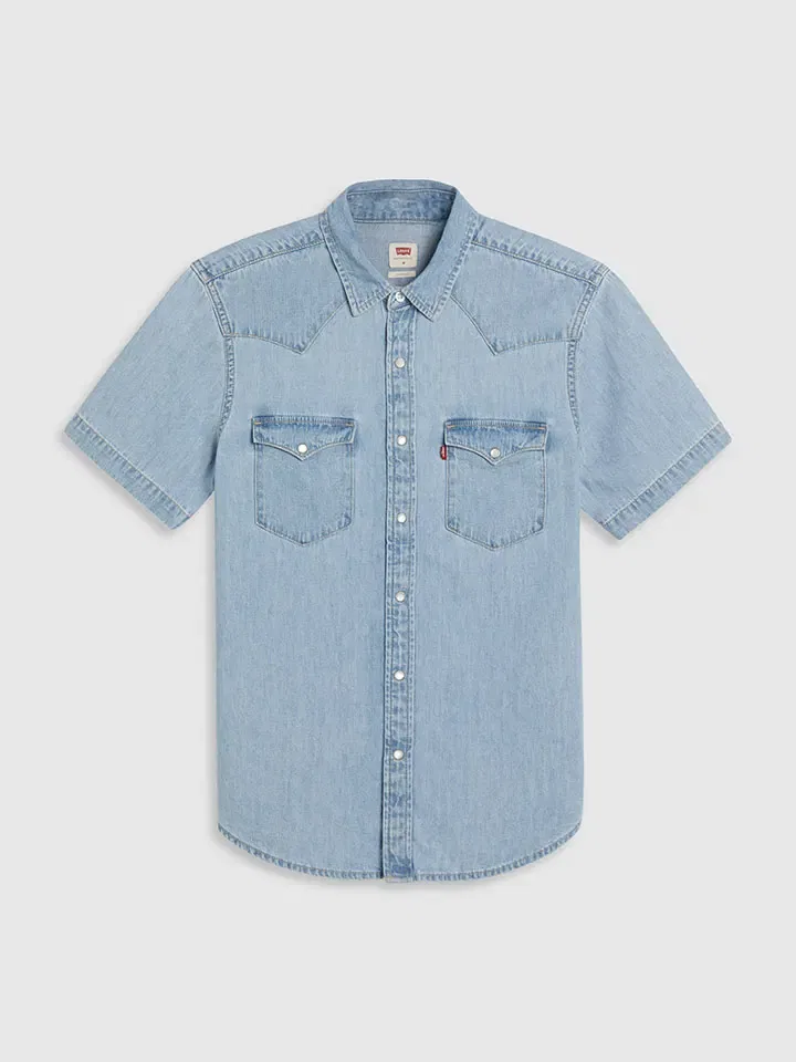 Мужская джинсовая рубашка Regular fit Levi's, Light Blue — фото 3