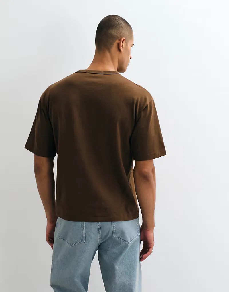 Футболка Polo Ralph Lauren Sport свободного кроя, коричневый — фото 3