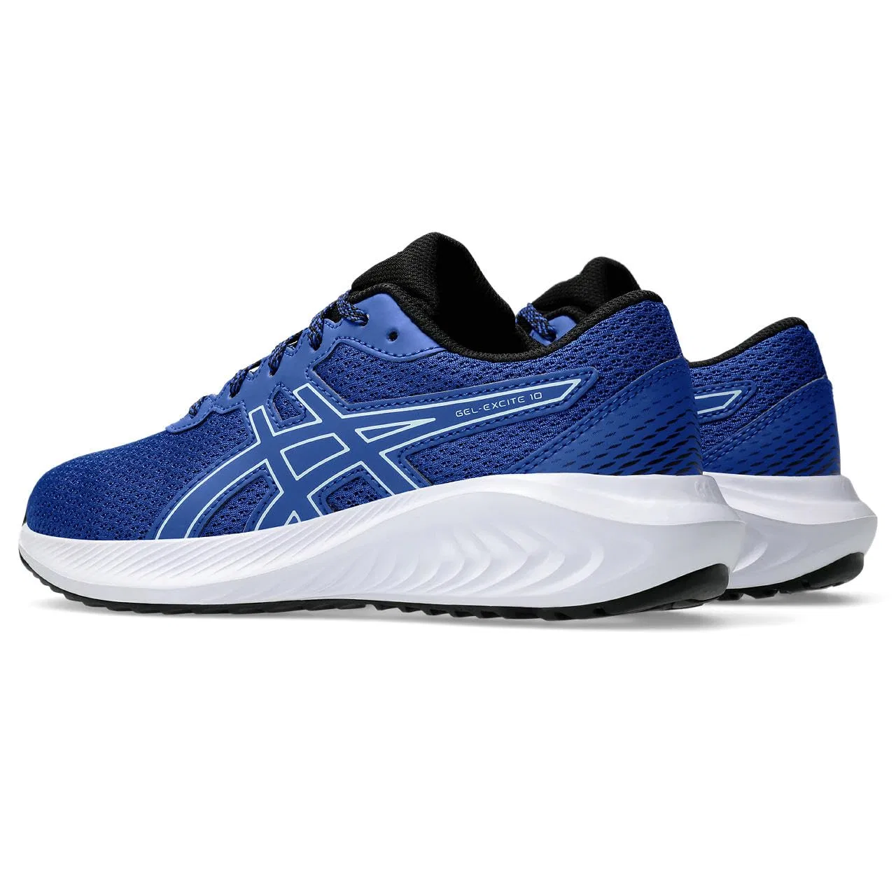 Детские кроссовки для мальчиков и девочек с дышащим верхом Gel-Excite 10 GS ASICS, Blue True Cool Grey — фото 2