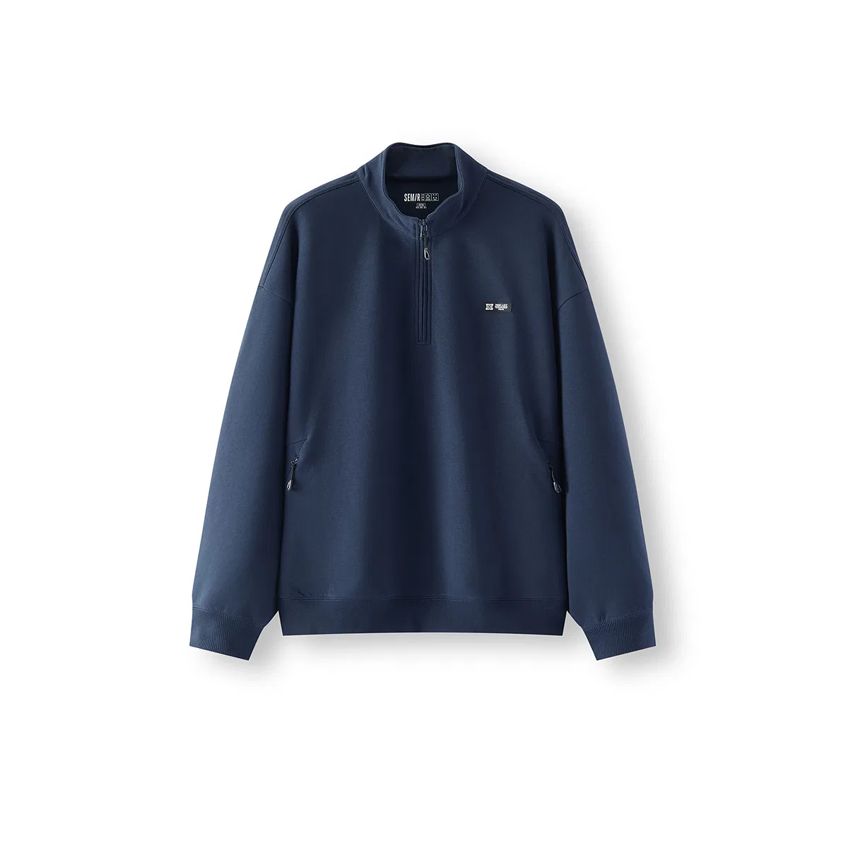 Детский свитшот с воротником-стойкой Moderate Semir, Dusk Blue