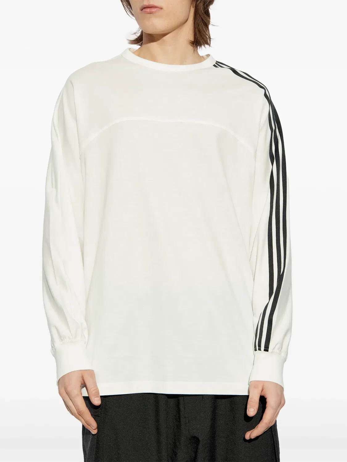 Футболка 3-Stripes Adidas, белый — фото 4