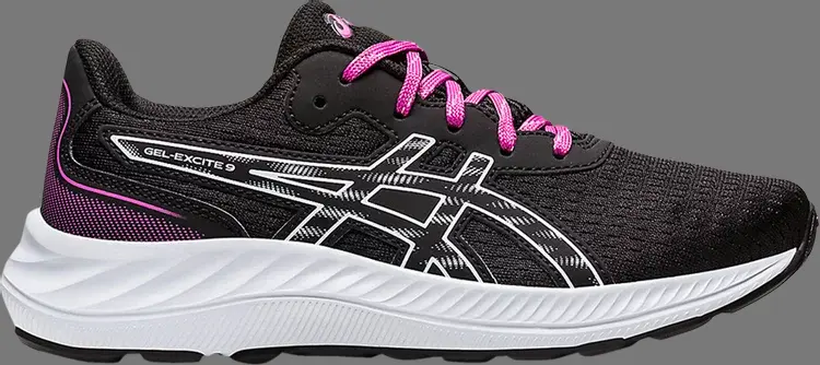 

Кроссовки gel excite 9 gs 'black soft sky' Asics, черный