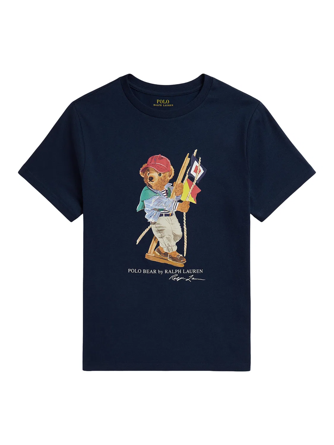 Футболка стандартного кроя для мальчика Polo Ralph Lauren, темно-синий