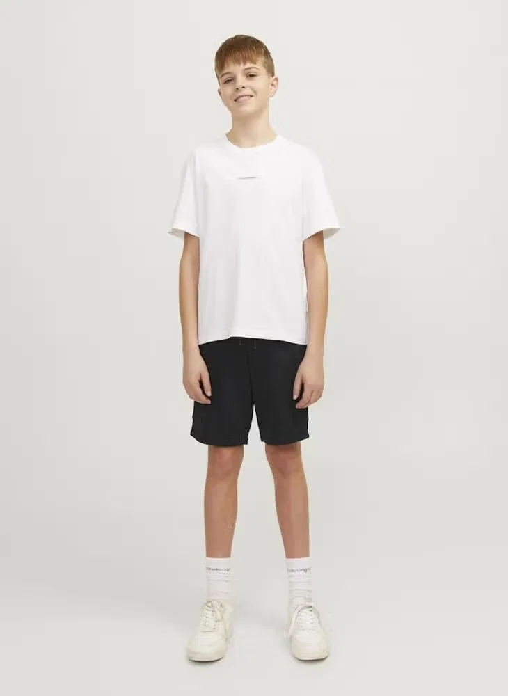 Шорты-джоггеры с карманами Youth cargo Jack & Jones Junior, черный