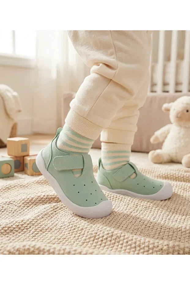 Детские туфли для девочек ортопедические Hızlı Al, Mint Green — фото 4