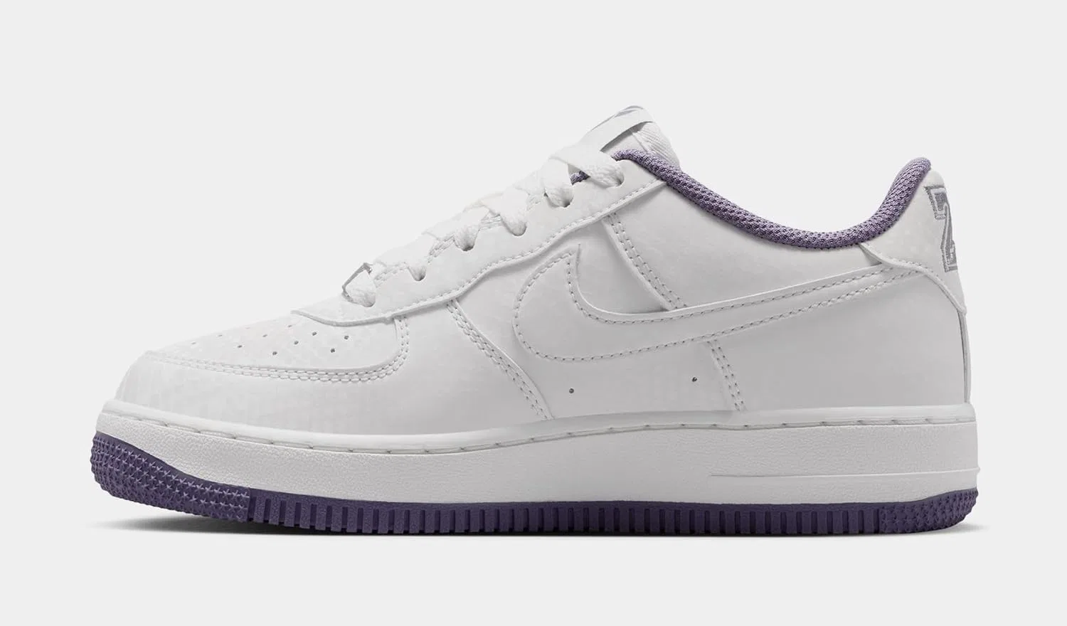 Детские кроссовки для девочек с принтом Kobe Air Force 1 Low Forever Summit White Daybreak Nike, Summit White/Daybreak — фото 3