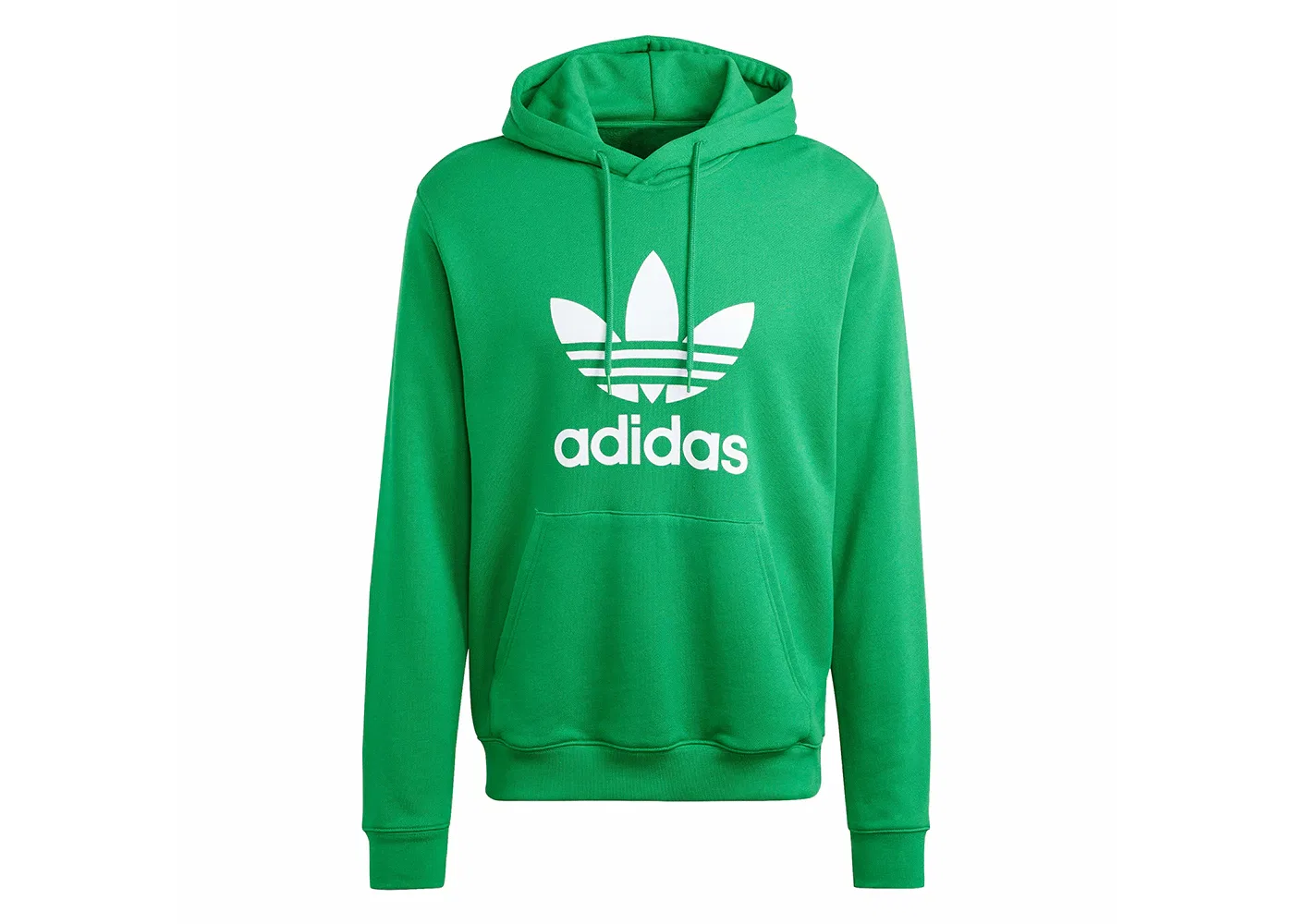 Мужская худи с принтом Adicolor Classics Trefoil Adidas, Green