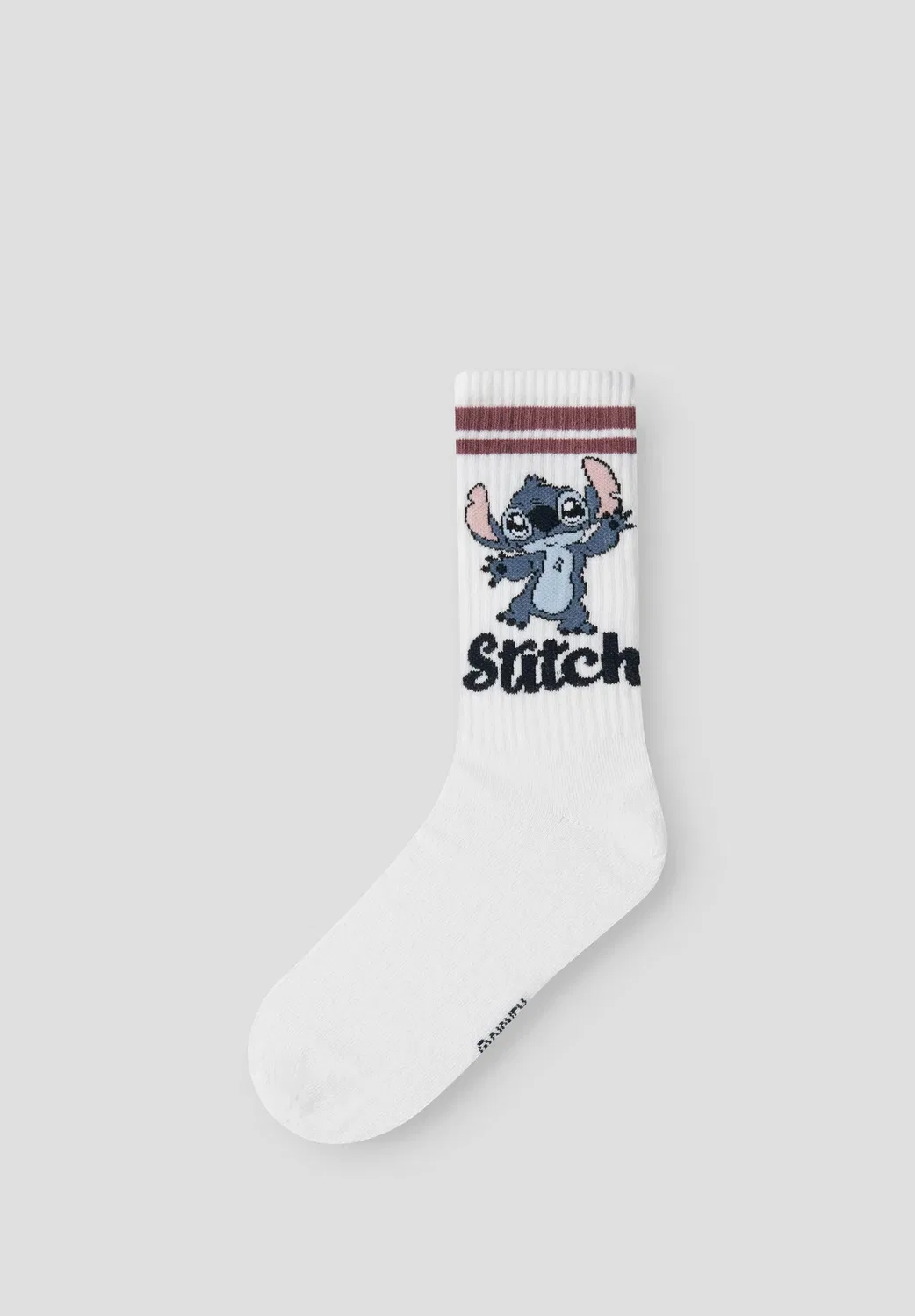 Nkfadis stitch tennis 3p sock wdi - socks Name It, Bright White Pack X Black Xwild Ginger Xlilas — фото 3