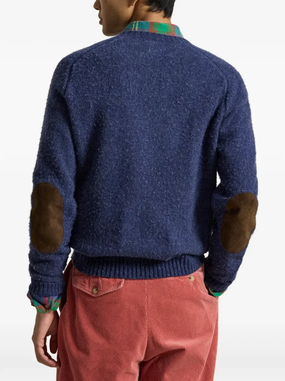 Джемпер из смесового кашемира с нашивкой POLO RALPH LAUREN, синий — фото 4