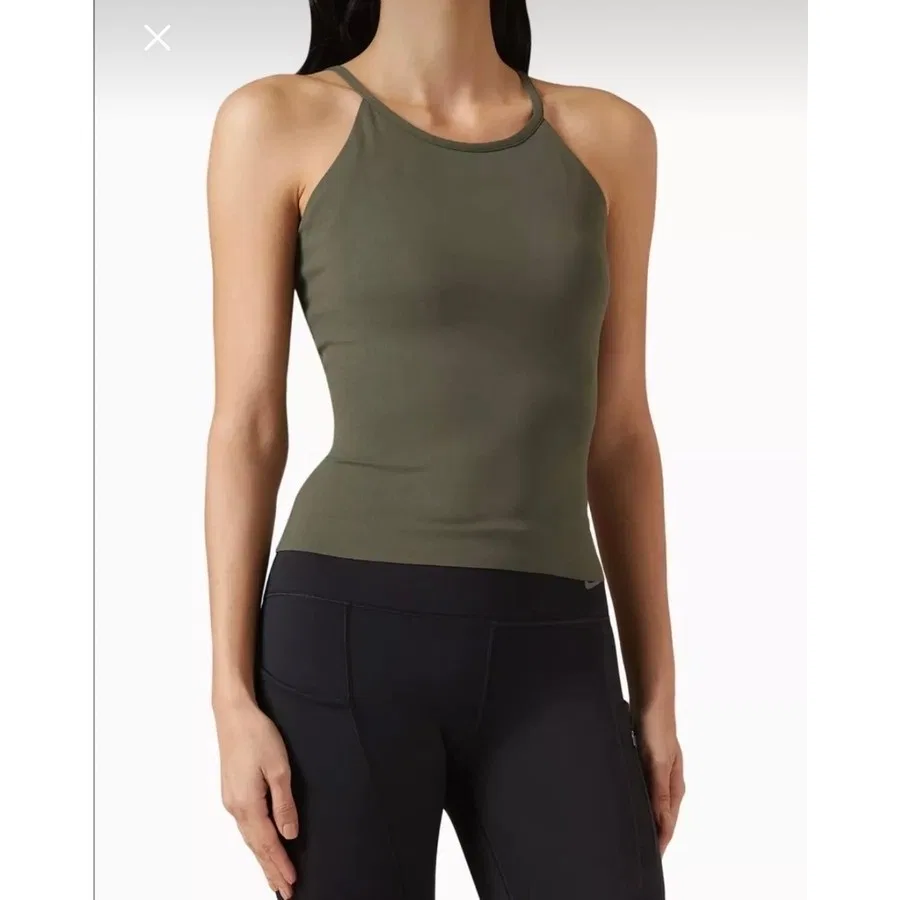 Женский топ без рукавов Dri-FIT Zenvy Nike, Зеленый